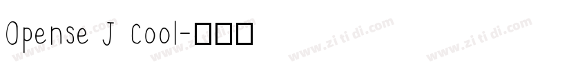 Opense J Cool字体转换